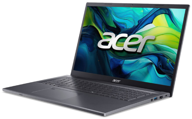 Acer Aspire 17 A17-51GM-771D Intel® Core™ i7 150U Laptop 43,9 cm (17.3") Full HD 32 GB DDR4-SDRAM 2 TB SSD NVIDIA GeForce RTX 2050 Wi-Fi 6E (802.11ax) Windows 11 Home Deutsch Grau