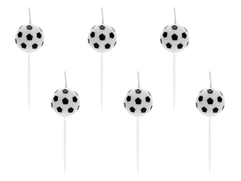 PartyDeco SCS-2 Kuchenkerze/Wunderkerze Schwarz, Weiß 6 Stück(e)