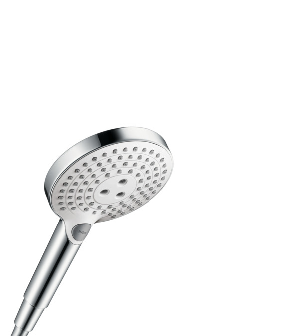 Hansgrohe Raindance Select S Handduschbrause mit Kopf Chrom, Weiß