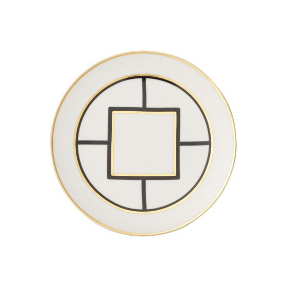 Villeroy & Boch MetroChic Frühstücksteller Rund Porzellan Schwarz, Gold, Weiß 1 Stück(e)