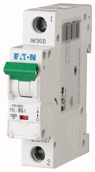 Eaton PXL-B6/1 Stromunterbrecher Miniatur-Leistungsschalter Typ B 1 Modul(e)