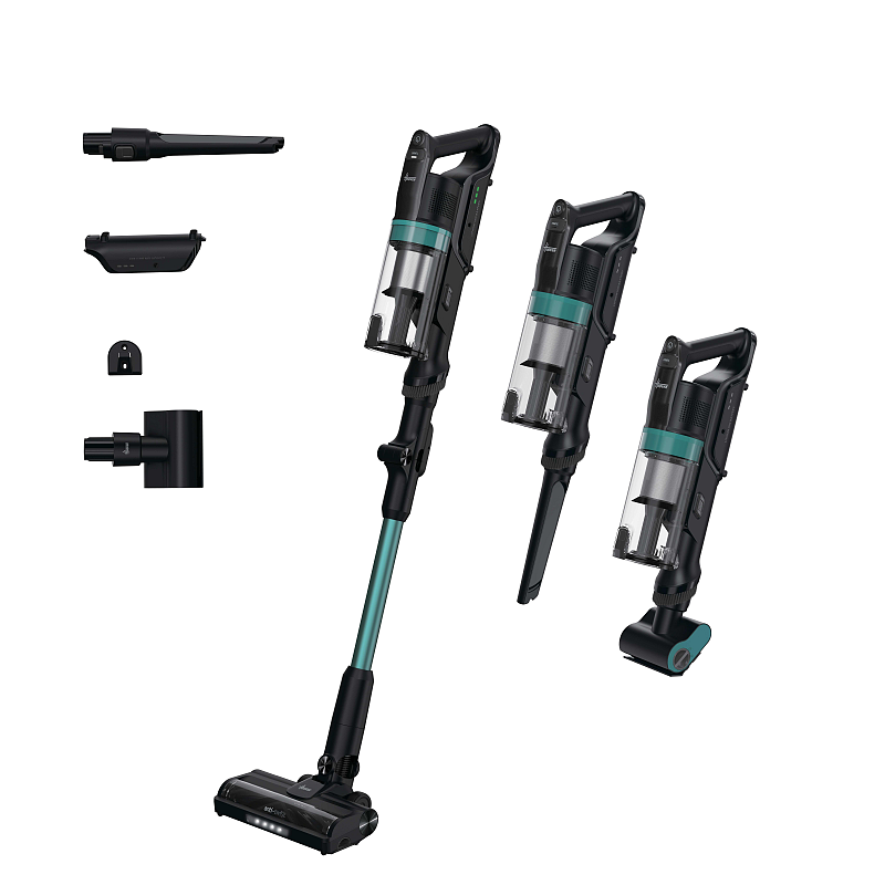 Hoover HF1P10PX 011 Stabstaubsauger Akku Trocken Schaum, Micro Beutellos 0,7 l 165 W Schwarz, Türkis 22 Ah