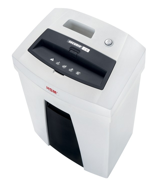 HSM Securio C16 Aktenvernichter Streifenzerkleinerung 55 dB 22,5 cm Schwarz, Weiß