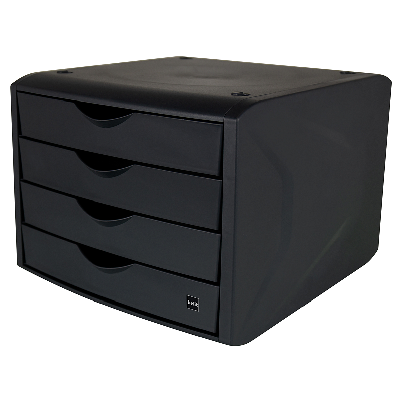 Helit H6429595 Schreibtischablage Putz Schwarz