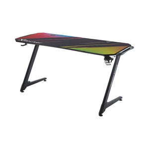 X Rocker Jaguar Aluminium Carbon Gaming Tisch mit sound-reaktiver RGB-Beleuchtung