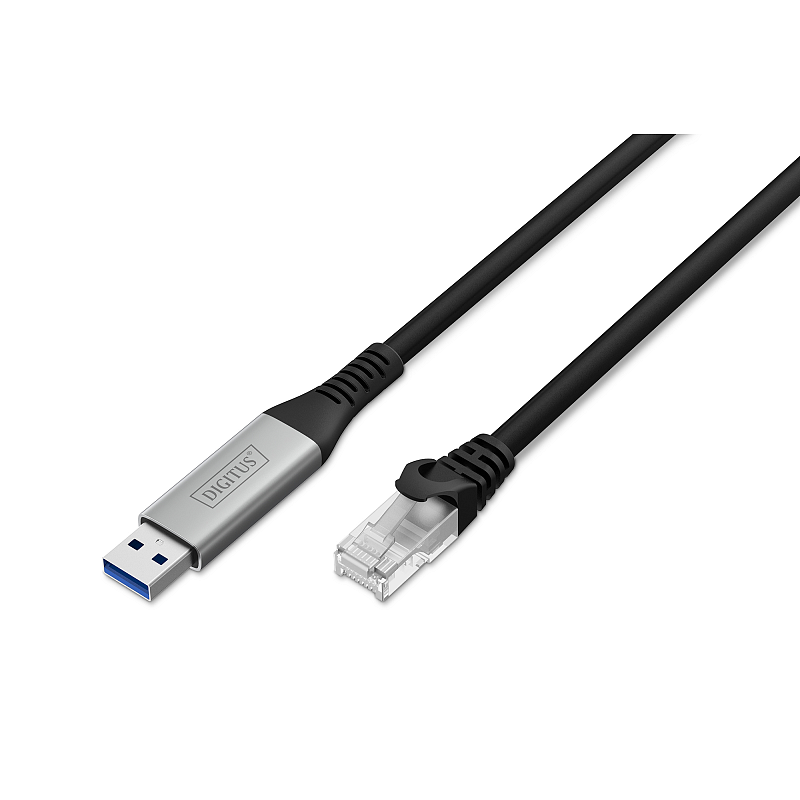 Digitus USB-A - RJ45 Ethernet Kabel, 1Gbit/s, 2m
