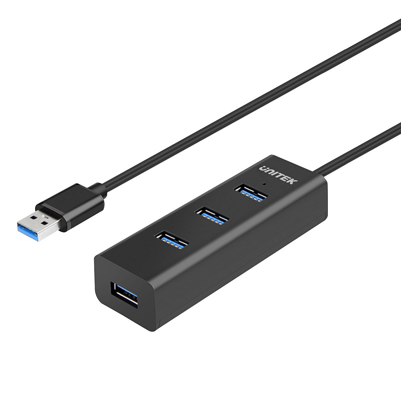 UNITEK Y-3089 Schnittstellen-Hub USB 3.2 Gen 1 (3.1 Gen 1) Type-A 5000 Mbit/s Schwarz