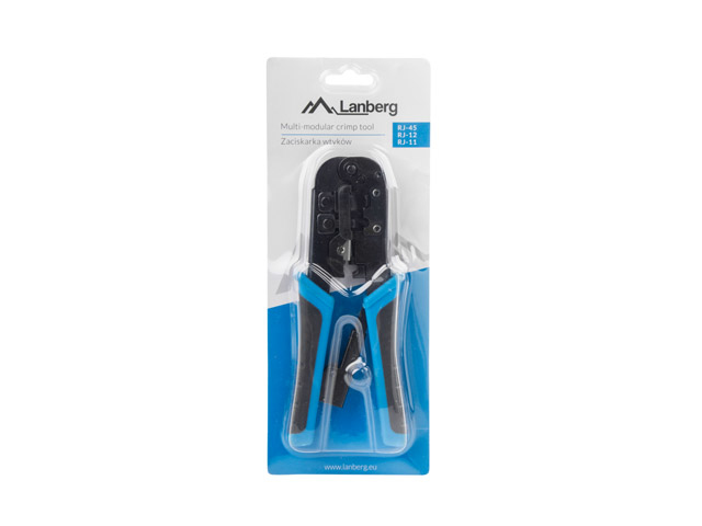 Lanberg NT-0201 Kabel-Crimper Crimpwerkzeug Schwarz, Blau