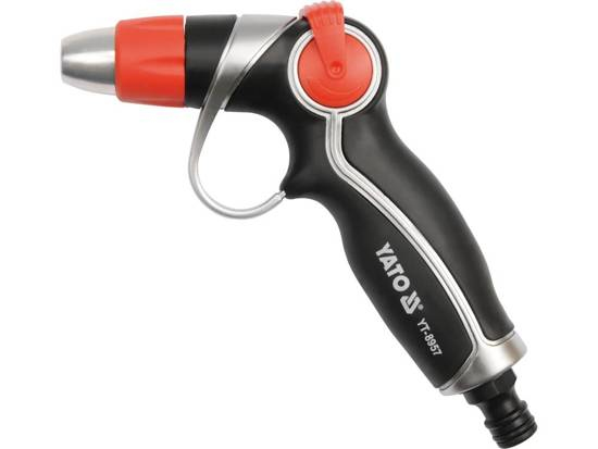 Yato YT-8957 Garten-Wasserspritzpistole Garten Wassersprühpistole ABS, Aluminium Schwarz, Orange, Silber
