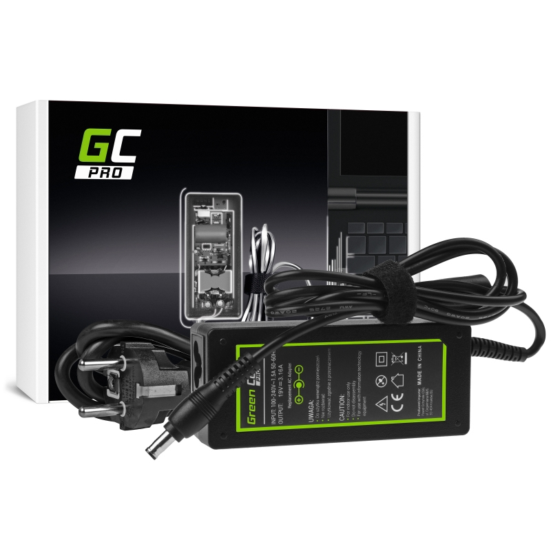Green Cell AD20P Netzteil & Spannungsumwandler Drinnen 60 W Schwarz