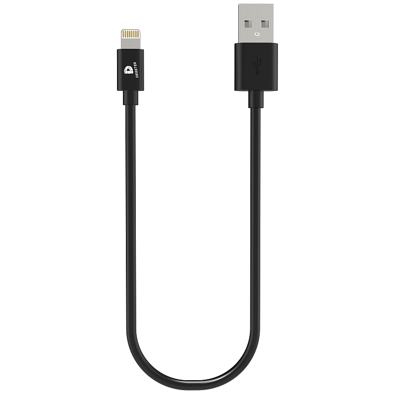 DEQSTER Mini Ladekabel Lightning auf USB-A 30cm (EDU-Verpackung)