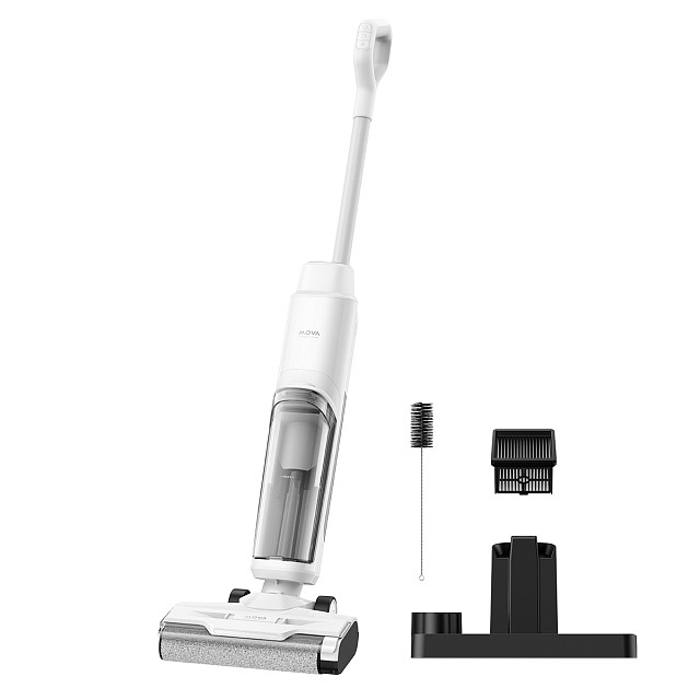 MOVA K10 2-in-1-Stabstaubsauger Akku Trocken&Nass Beutellos 0,6 l 200 W Schwarz, Weiß 2,4 Ah