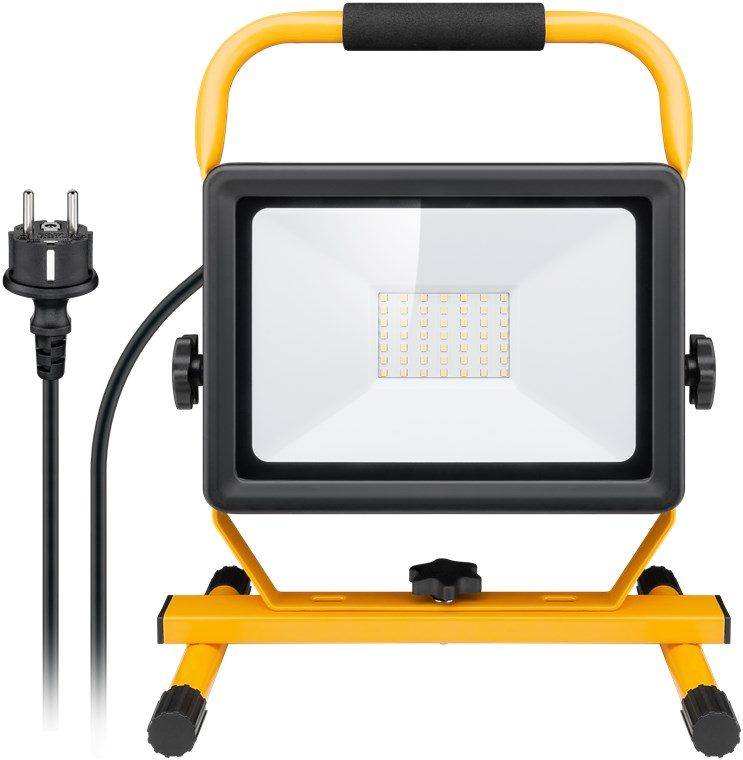Goobay 49983 Flutlichtscheinwerfer Schwarz, Gelb 50 W LED F