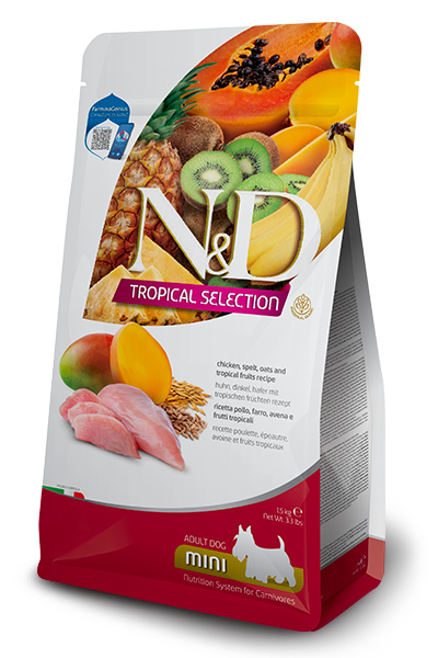Farmina Pet Food 8010276042248 Hunde-Trockenfutter 5 kg Adult Huhn, Fruits