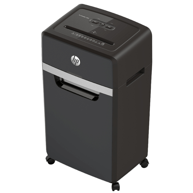 HP Pro Shredder 16MC Aktenvernichter Mikrogeschnittene Zerkleinerung 55 dB 22 cm Schwarz