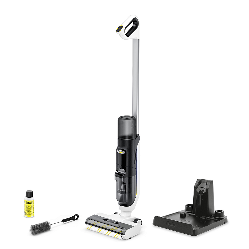 Kärcher FCV 3 vloerreiniger 2-in-1-Stabstaubsauger Akku Trocken&Nass HEPA Beutellos 160 W Weiß