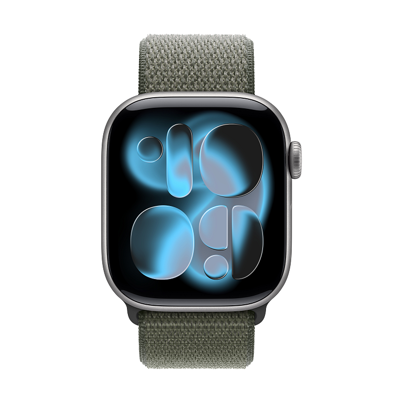 Apple MFFD4ZM/A Intelligentes tragbares Accessoire Band Grün Nylon, Recyceltes Polyester, Spandex