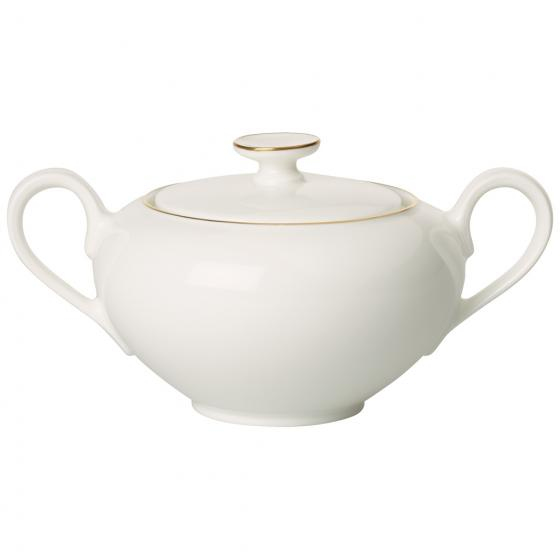 Villeroy & Boch Anmut Gold Zuckerdose Gold, Weiß Porzellan