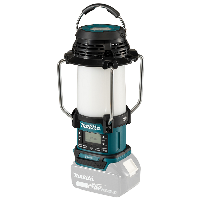 Makita DMR056 Radio Tragbar Analog & Digital Schwarz, Blau
