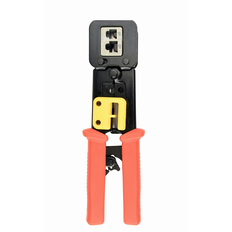 Gembird T-WC-05 Kabel-Crimper Kombinationswerkzeug Schwarz, Rot, Gelb