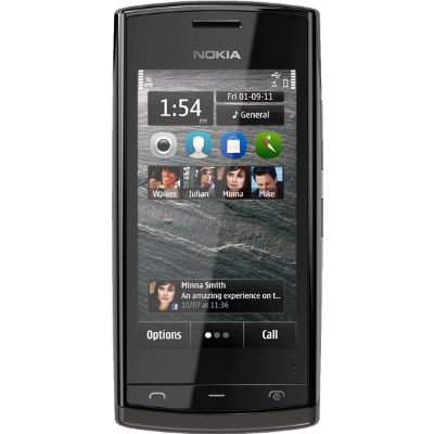 Nokia 500 8,13 cm (3.2") Single SIM Symbian OS 3G Micro-USB A 2 GB 1110 mAh Schwarz