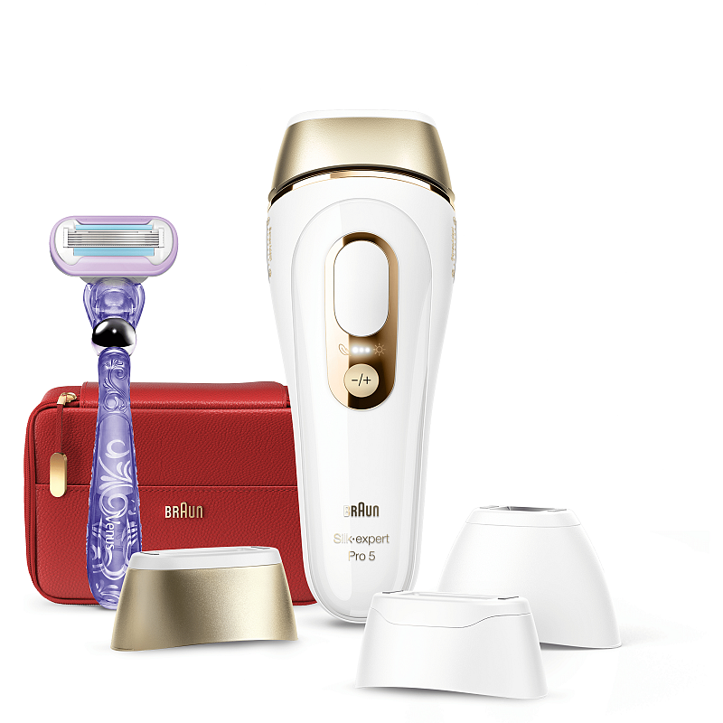 Braun Silk-expert Pro Silk·expert Pro 5 PL5267 Lichtimpulstechnologie (IPL) Gold, Weiß