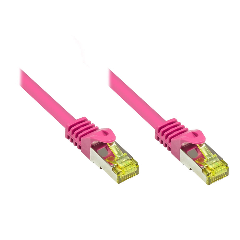 Kabelmeister SO-36218 Netzwerkkabel Magenta 1,5 m Cat7 S/FTP (S-STP)