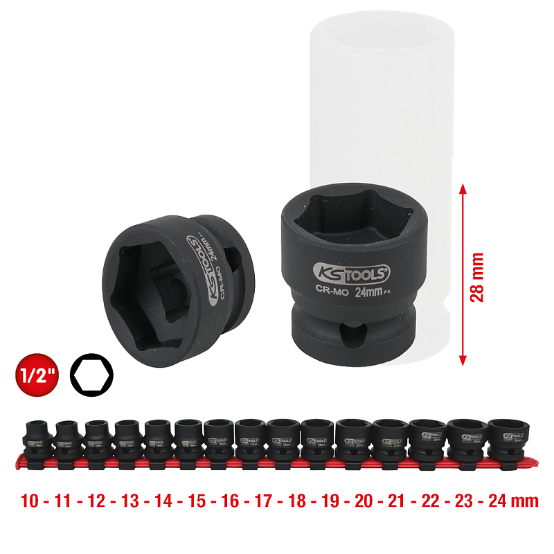 KS Tools 515.0055 Steckdosen/Steckdosen-Set Steckschlüssel-Satz