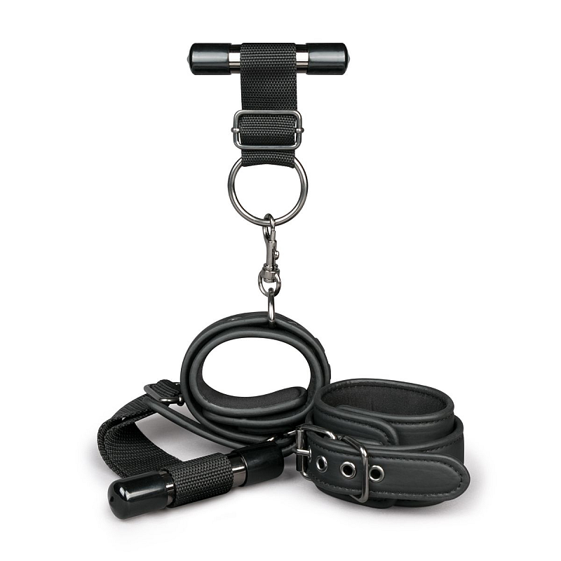 EasyToys Fetish Collection ET379BLK Bondage-Ausrüstung/Seil Bondage Handschellen Schwarz Polyester, Kunstleder, Metall