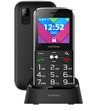 myPhone Halo C 5,59 cm (2.2") 126 g Schwarz Seniorentelefon