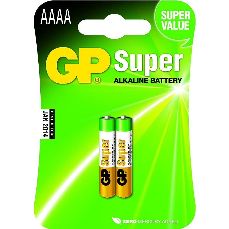 GP Batteries Super Alkaline AAAA Einwegbatterie Alkali