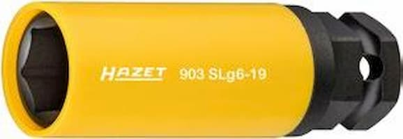 HAZET 903SLG6-19 Steckschlüsseleinsatz Steckschlüsselbuchse Gelb