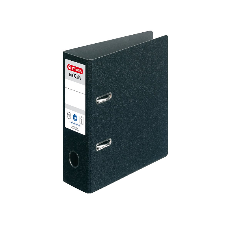 Herlitz lever arch file maX Ringmappe A5 Schwarz