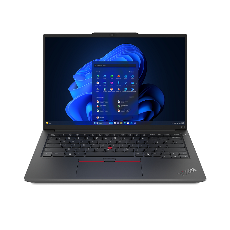 Lenovo ThinkPad E14 Gen 6 (Intel) Intel Core Ultra 7 155H Laptop 35,6 cm (14") WUXGA 32 GB DDR5-SDRAM 1 TB SSD Wi-Fi 6E (802.11ax) Windows 11 Pro Deutsch Schwarz