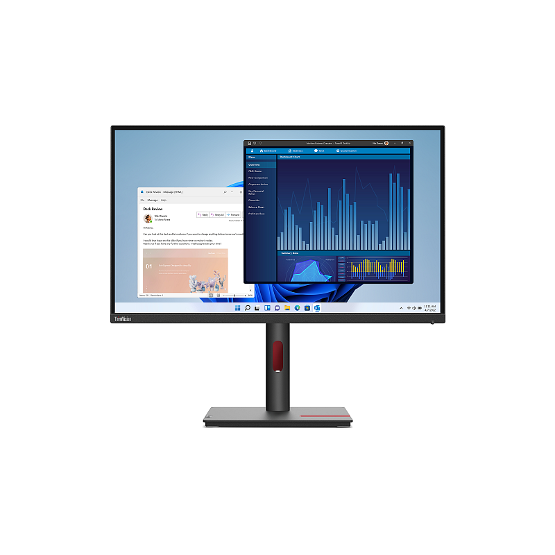 Lenovo ThinkVision T27p-30 Computerbildschirm 68,6 cm (27") 3840 x 2160 Pixel 4K Ultra HD LED Schwarz