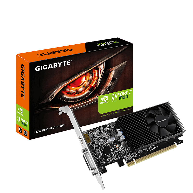 GIGABYTE GV-N1030D4-2GL Grafikkarte NVIDIA GeForce GT 1030 2 GB GDDR4