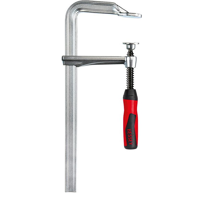 BESSEY GZ40-12-2K Schraubzwinge F-Klammer 40 cm Aluminium, Schwarz, Rot