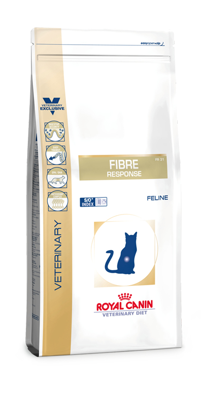 Royal Canin Fibre Response Katzen-Trockenfutter 400 g Adult Geflügel, Reis