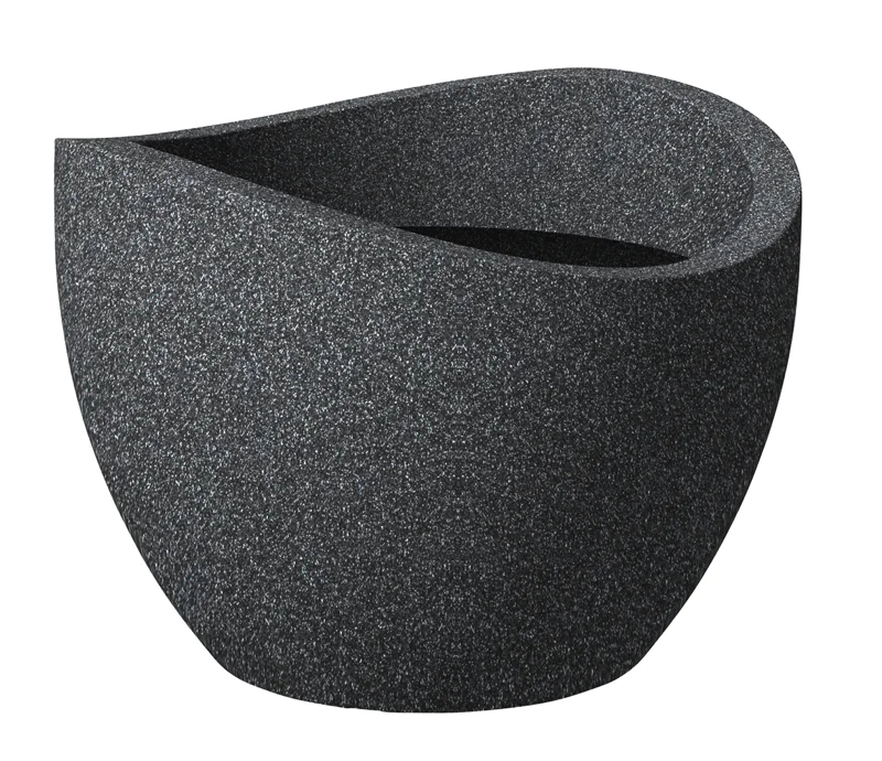 Scheurich 4033083250518 Blumenkübel Draußen Topfpflanzer Freistehend Kunststoff Schwarz