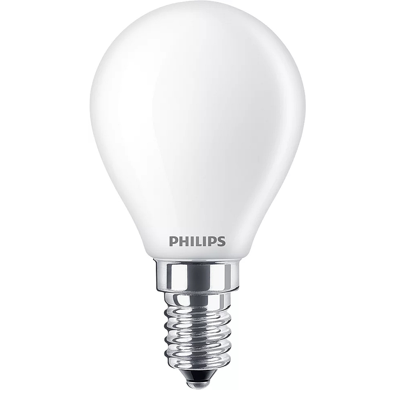 Philips Filament-Kerzenlampe, P45 E14, Milchglas, 40 W