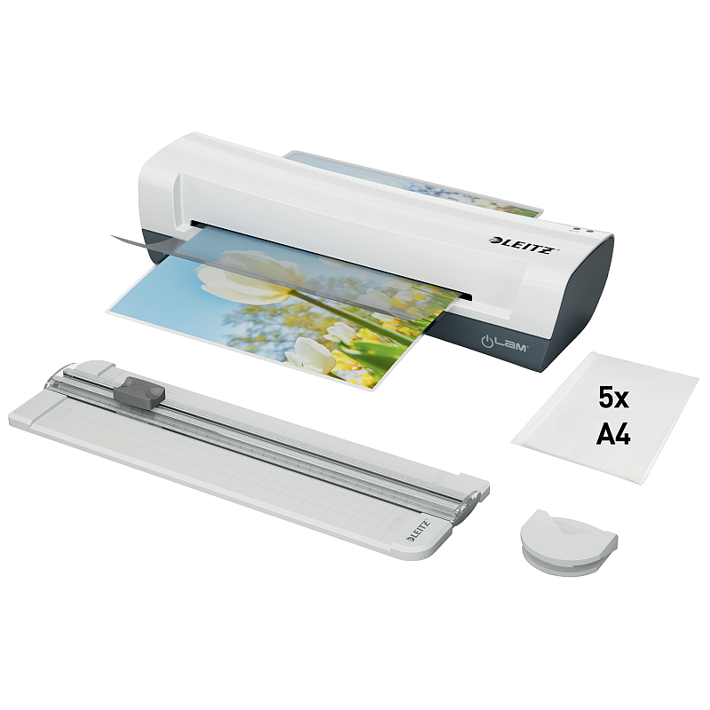 Leitz 74340001 Laminiergerät Heisslaminator 300 mm/min Grau, Weiß