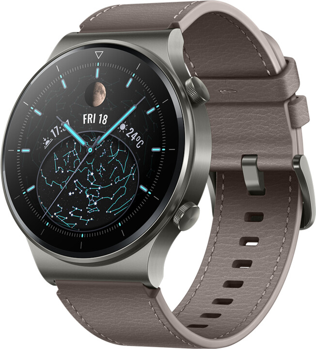 Huawei WATCH GT 2 Pro 3,53 cm (1.39") AMOLED 46 mm Digital 454 x 454 Pixel Touchscreen Grau GPS