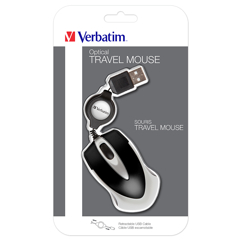 Verbatim Go Mini Optical Travel Mouse – Schwarz