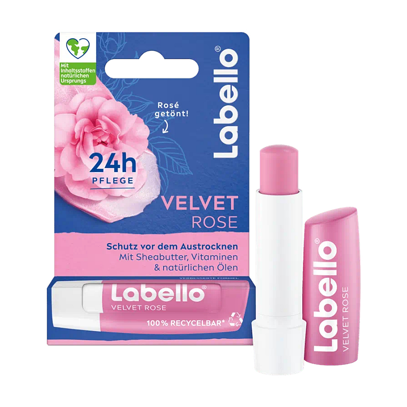 Labello Velvet Rose Lippenbalsam Frauen 4,8 g
