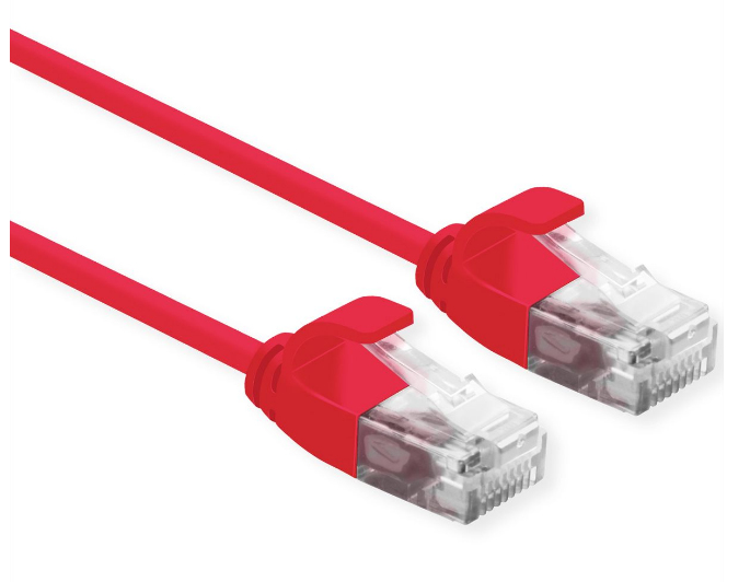 ROLINE 21.15.3913 Netzwerkkabel Rot 1 m Cat6a U/UTP (UTP)