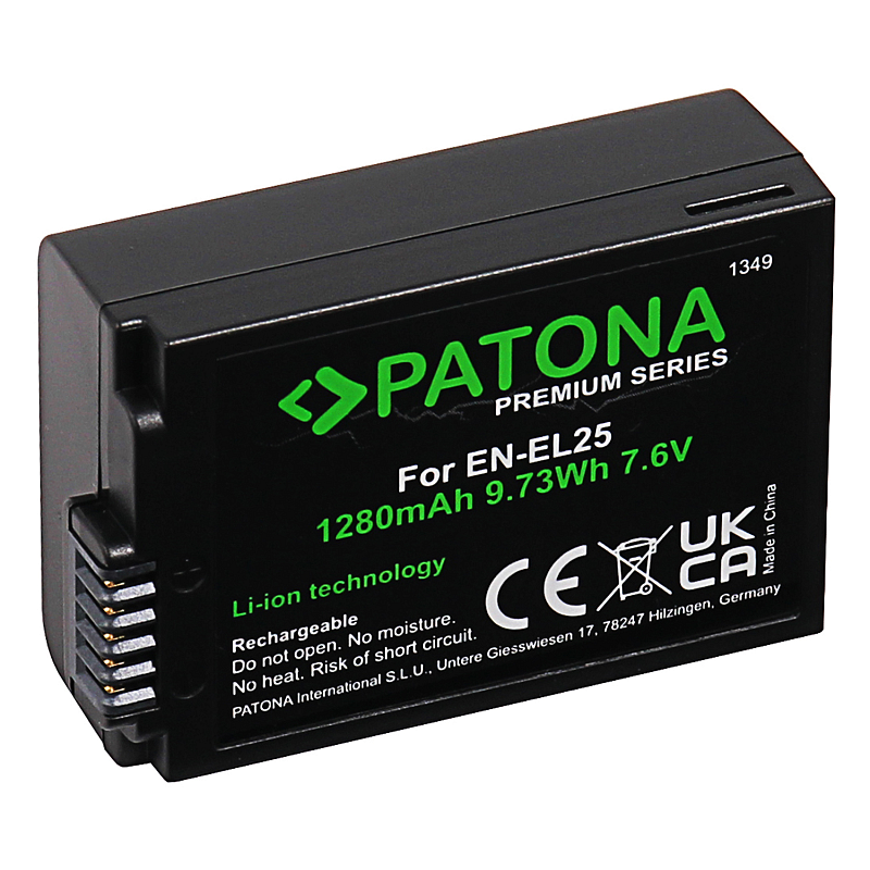 PATONA 1349 Kamera-/Camcorder-Akku Lithium-Ion (Li-Ion) 1280 mAh