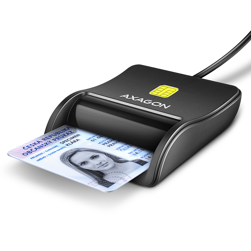 Axagon CRE-SM3N Smart Card FlatReader Kartenleser