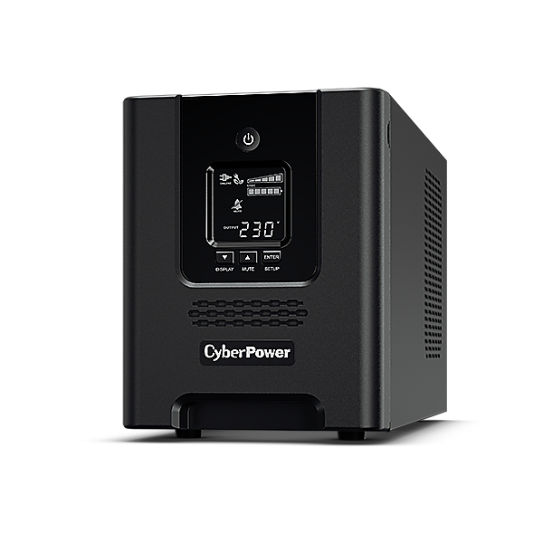 CyberPower PR3000ELCDSXL Line-Interactive USV 3000VA/2700W Tower, Reine Sinuswelle, AVR, LCD, Ausgang (8) IEC, RS232, USB (HID), EPO, Expansion Port für opt. Netzwerkkomunikation, Anschluss f. opt. Batterieerweiterung