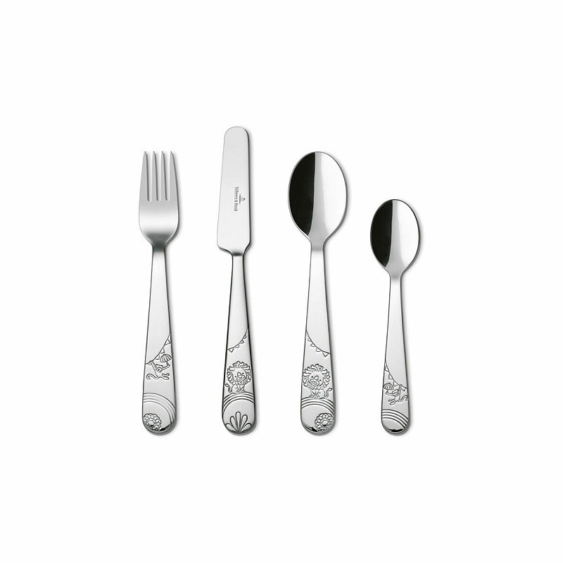 Villeroy & Boch 1265342091 Besteck für Kleinkinder Kleinkind-Besteck Platin, Silber Edelstahl