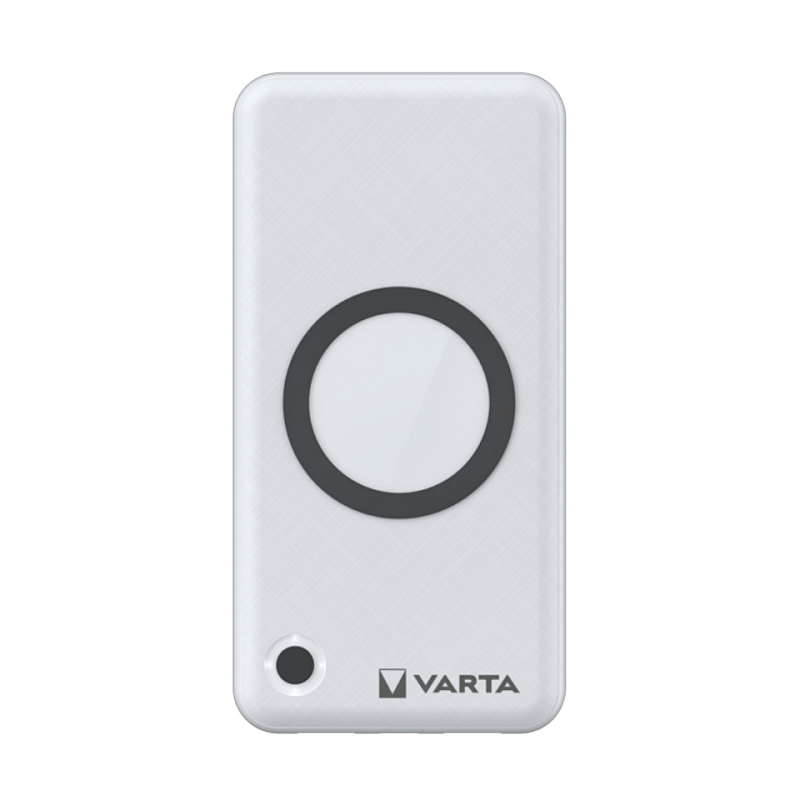 Varta 57908 101 111 Powerbank Lithium Polymer (LiPo) 15000 mAh Kabelloses Aufladen Weiß